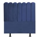 Cabeceira Nuvem Cama Casal 140 Cm Alanis Suede Azul Marinho Cabeceira Nuvem Cama Casal 140 Cm Alanis Suede Azul Marinho