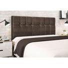 Cabeceira Opala Marrom Estofada para Cama Box Casal 144Cm Quarto Luxo JBE Móveis
