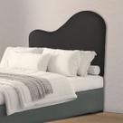 Cabeceira Orgânica 90cm Solteiro Painél Para Cama Box Bouclé Serena