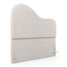 Cabeceira Orgânica Cama Box Queen Size Sea 160cm com Frame Bouclé Off White - Desk Design Cabeceira Orgânica Cama Box Queen Size Sea 160cm com Frame Bouclé Off White - Desk Design