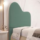 Cabeceira Orgânica Cama Box Solteiro Sea 90cm com Frame Bouclé Verde Menta - Abmaza