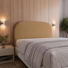 Cabeceira Orgânica Lívia Queen 1,60 Estofada para Cama Box Design Moderno Premium Cabeceira Orgânica Lívia Queen 1,60 Estofada para Cama Box Design Moderno Premium