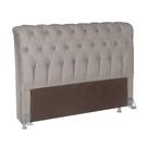 Cabeceira P/Cama Box B/Pastor Estofada Veludo Luxo Creme