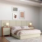 Cabeceira p/ Cama Casal 280cm 2 Mesas de Cabeceira 100% MDF