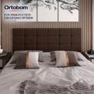 Cabeceira Painel Bia Estofada Casal Marrom 1,40m