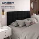Cabeceira Painel Bia Estofada Casal Preto 1,40m - PC MÓVEIS Cabeceira Painel Bia Estofada Casal Preto 1,40m - PC MÓVEIS
