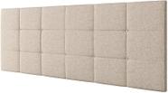 Cabeceira Painel Bia Estofada Queen Linho Bege 1,60m - PC MÓVEIS