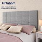 Cabeceira Painel Bia Estofada Queen Linho Cinza 1,60m - PC MÓVEIS