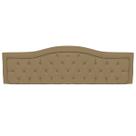 Cabeceira Painel Casal 140cm Realeza com Design Clássico Suede Cappuccino
