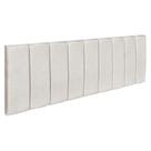 Cabeceira Painel Casal 1,40m Holanda Linho Bege - Pallazio