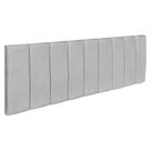 Cabeceira Painel Casal 1,40m Holanda Linho Cinza - Pallazio