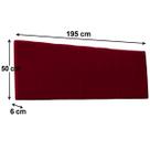 Cabeceira Painel Casal King de Cama Box Estofada Lua 195 cm Veludo