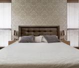 Cabeceira Painel Casal Veneza Luxo 10 Suede Liso Marrom 140 X 60 RBL