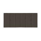 Cabeceira Painel Clean de Cama Box Casal 138 cm Inspire House Suede Veludo Marrom Escuro