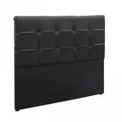 Cabeceira Painel De Casal Super King 195cm Para Cama Box Clean Napa Preto - DS Estofados