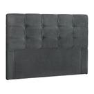 Cabeceira Painel De Casal Super King 195cm Para Cama Box Clean Suede Cinza - DS Móveis