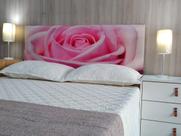 Cabeceira Painel de Parede Casal Estampa Flor