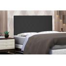 Cabeceira Painel Dubai Para Cama Box King 195 cm Suede Preto S04 - D'Rossi Cabeceira Painel Dubai Para Cama Box King 195 cm Suede Preto S04 - D'Rossi