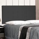 Cabeceira Painel Estofada Cama Box Casal King Verona 195cm Suede Preto - Abmaza