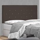 Cabeceira Painel Estofada Cama Box Casal Tânia 140cm Suede Café - Abmaza