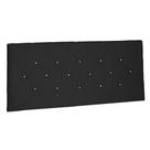 Cabeceira Painel Estofada Cama Box Casal Tânia 140cm Suede Preto - Desk Design