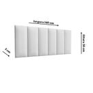 Cabeceira Painel Estofada Cama Casal Box Julia Cinza 1,40