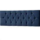 Cabeceira Painel Estofada Paris Suede Azul Queen 1,60m para Cama Box