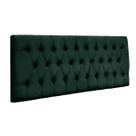 Cabeceira Painel Imperatriz 100Cm Para Cama Box Suede Verde Cabeceira Painel Imperatriz 100Cm Para Cama Box Suede Verde