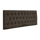 Cabeceira Painel Imperatriz 120Cm P/ Cama Box Marrom Claro