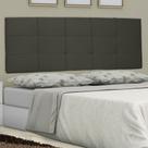 Cabeceira Painel King Lia Slim 195 Cm Suede Cinza