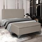 Cabeceira Painel King Size Estofada Para Cama Box 195cm Iza Com Espuma D28