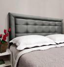 Cabeceira Painel King Veneza Luxo 10 Linho Cinza 195 X 60 RBL