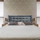 Cabeceira Painel King Veneza Luxo 10 Suede Liso Cinza 195 X 60 RBL