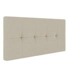 Cabeceira Painel Nina Para Cama Box Casal 140 Cm Linho Cor A19 Grosso Bege