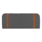 Cabeceira Painel Orgânico Cama Box King Size Flay 195cm Dobrável Bouclé Cinza Escuro - Abmaza