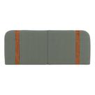 Cabeceira Painel Orgânico Cama Box King Size Flay 195cm Dobrável Bouclé Verde Menta - Abmaza