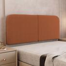 Cabeceira Painel Orgânico Cama Box Queen Size Aira 160cm Dobrável Bouclé Terracota - Desk Design
