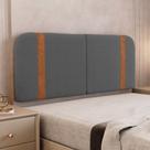 Cabeceira Painel Orgânico Cama Box Queen Size Flay 160cm Dobrável Bouclé Cinza Escuro - Desk Design