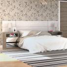 Cabeceira Painel para Cama Box Casal e Queen Branco Cabeceira Painel para Cama Box Casal e Queen Branco