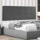 Cabeceira Painel Queen 1,60m Berlim Material Sintético Cinza SKY MOBILE