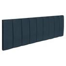 Cabeceira Painel Queen 1,60m Holanda Suede Azul Marinho - Pallazio