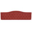 Cabeceira Painel Realeza King 195cm Estofada Suede Marsala