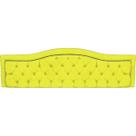 Cabeceira Painel Realeza Queen 160cm Estofada Suede Amarelo