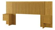 Cabeceira Painel Ripado De MDF Para Casal, King E Queen Estilo Escandinavo Clean -