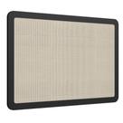 Cabeceira Painel Solteiro Oslo Artesano 90 cm (largura) em MDP Nero e Tela Sintética (Palhinha) Bege Cabeceira Painel Solteiro Oslo Artesano 90 cm (largura) em MDP Nero e Tela Sintética (Palhinha) Bege