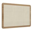 Cabeceira Painel Solteiro Oslo Artesano 90 cm (largura) MDP Hanover e Tela Sintética (Palhinha) Bege