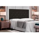 Cabeceira Painel Tânia Para Cama Box King 195 cm material sintético Marrom S04 - D'Rossi