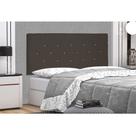 Cabeceira Painel Tânia Para Cama Box Queen 160 cm Suede Café S04 - D'Rossi