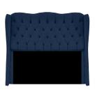 Cabeceira para Cama 170cm Queen Estofada Aurora Suede Azul Salute