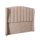 Cabeceira Para Cama Box Casal 140 Cm Angel Veludo Bege I02 - D'rossi Cabeceira Para Cama Box Casal 140 Cm Angel Veludo Bege I02 - D'rossi